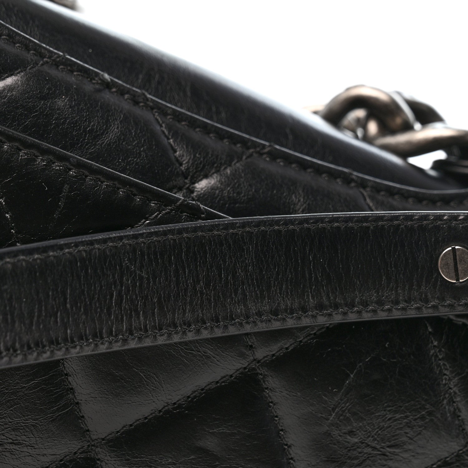 Chanel Glazed Calfskin Quilted Medium Perfect Edge Flap Black 12 of 12