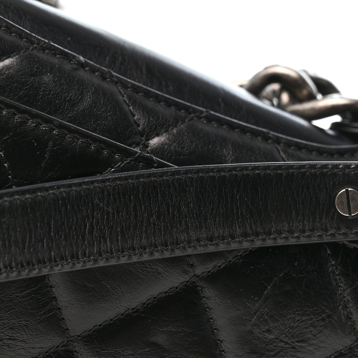 Chanel Glazed Calfskin Quilted Medium Perfect Edge Flap Black 13 of 13