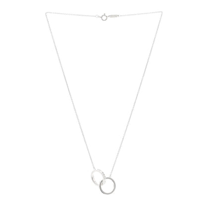 Tiffany Sterling Silver 1837 Interlocking Circles Pendant Necklace 3 of 5