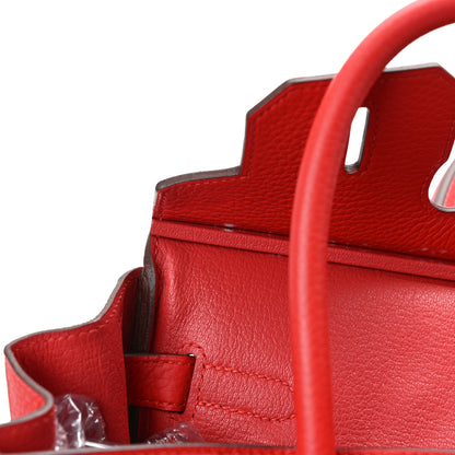 Hermes Taurillon Clemence Birkin 30 Rouge Tomate 14 of 15
