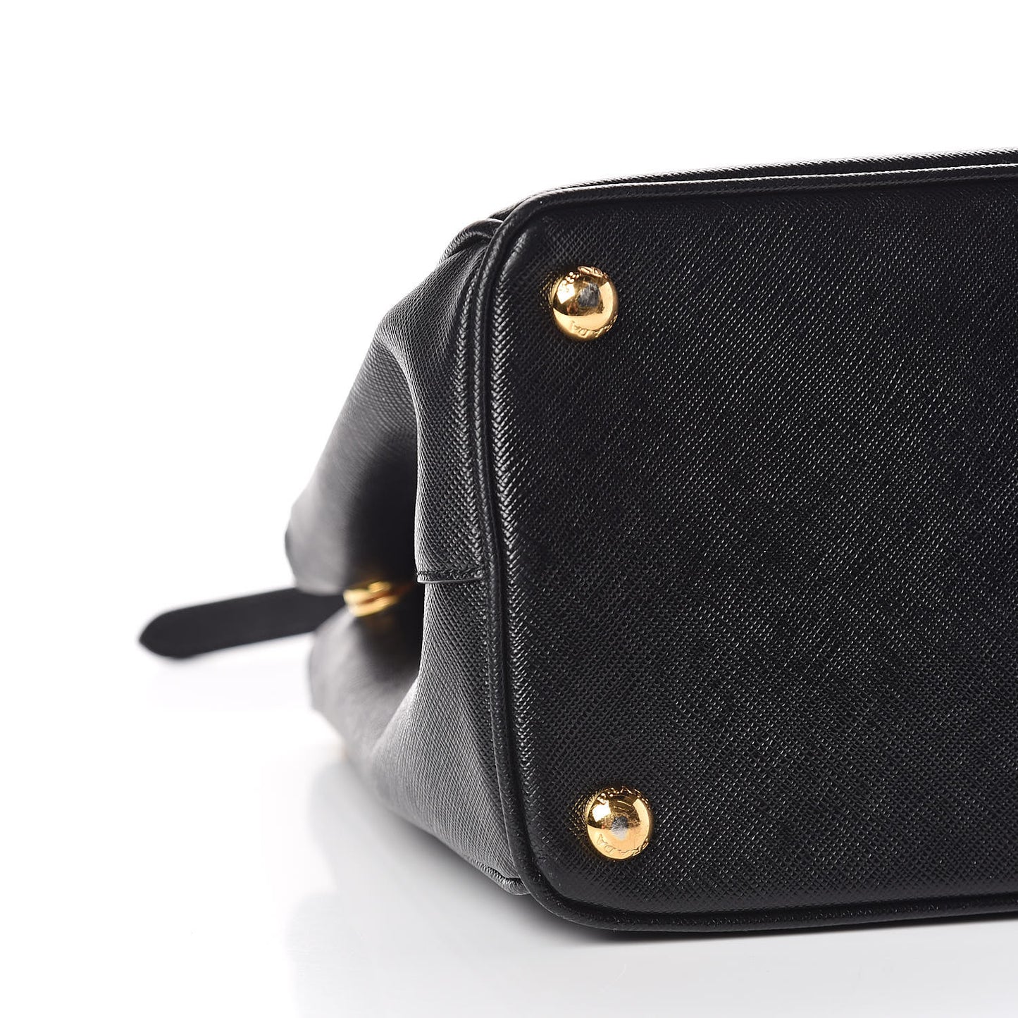 Saffiano Small Galleria Double Zip Tote Black