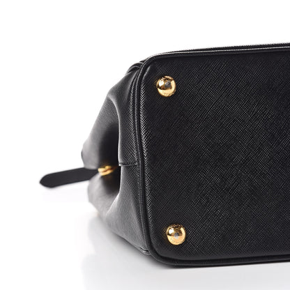 Prada Saffiano Small Galleria Double Zip Tote Black 5 of 14