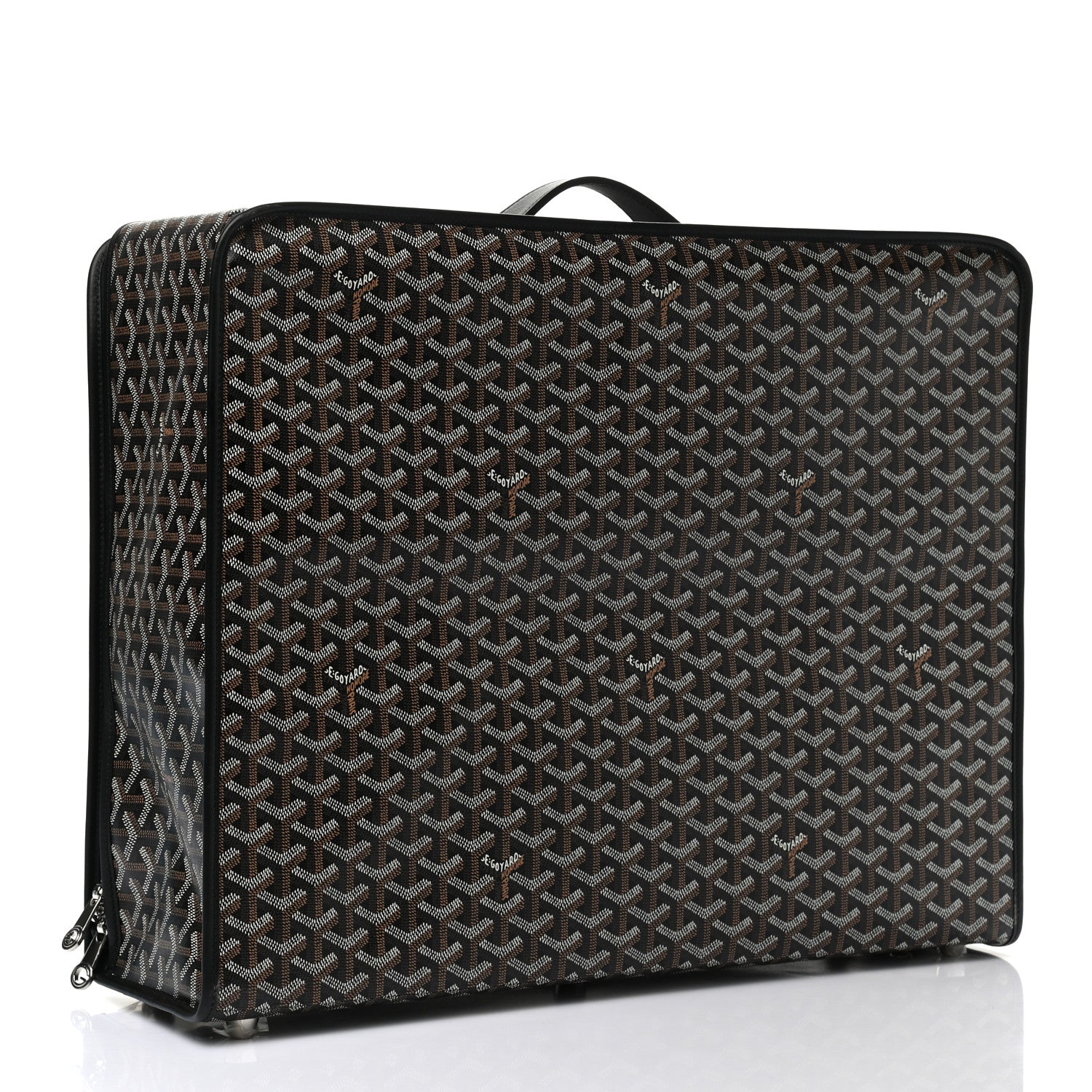 Goyard Goyardine Caravelle 50 Folding Suitcase Black 2 of 7