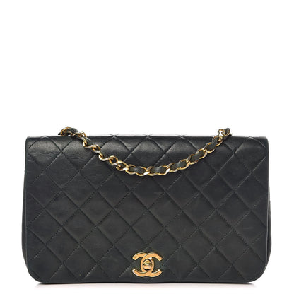 Chanel Lambskin Quilted Small Single Flap Dark Green 1 of 14