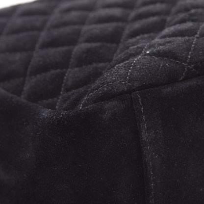 Saint Laurent Suede Mixed Matelasse Triquilt Large Monogram Envelope Satchel Black 15 of 19