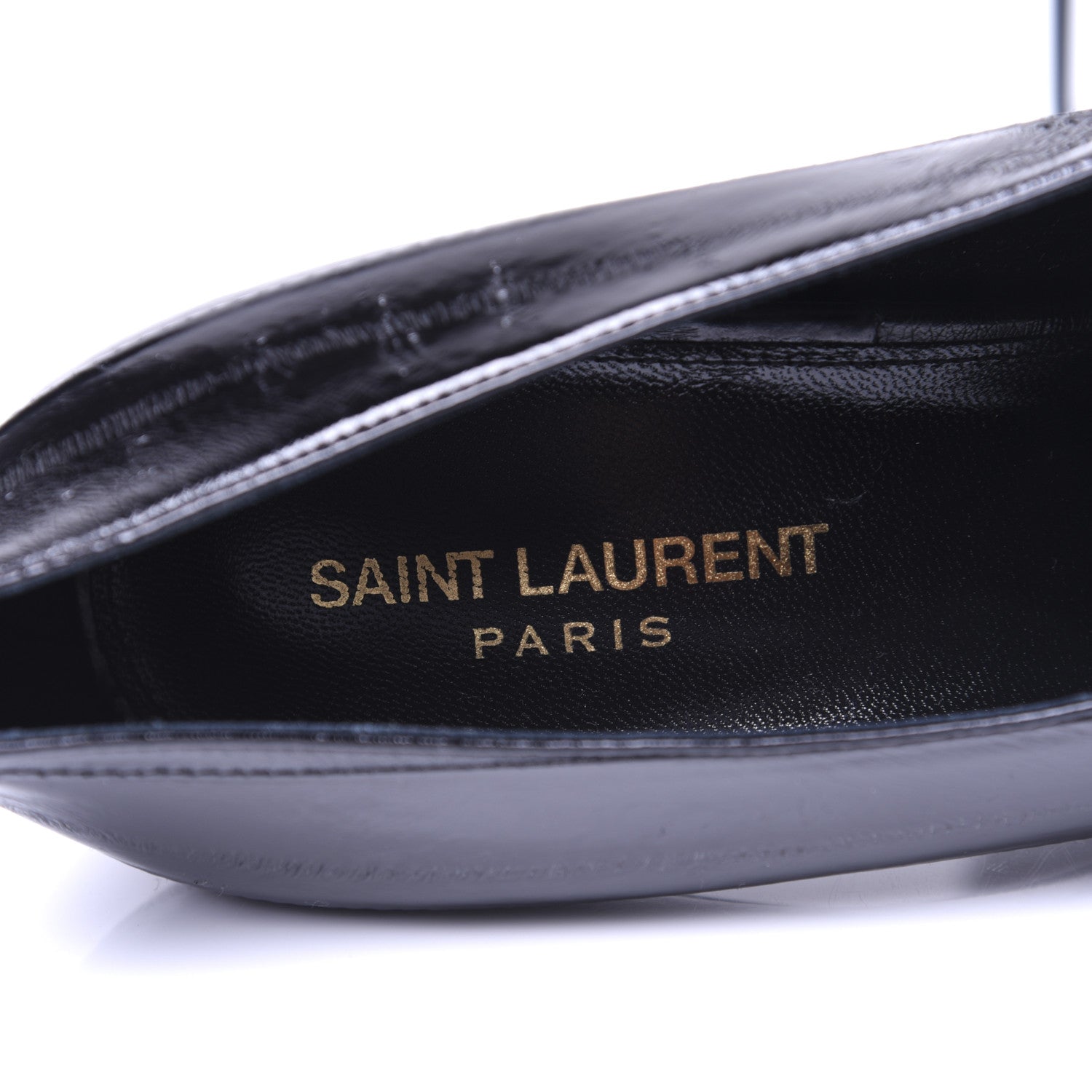 Saint Laurent Shiny Eel Teddy High Vamp 105 Pumps 42 Black 8 of 14