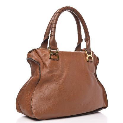Chloe Calfskin Medium Marcie Satchel Tan 3 of 13