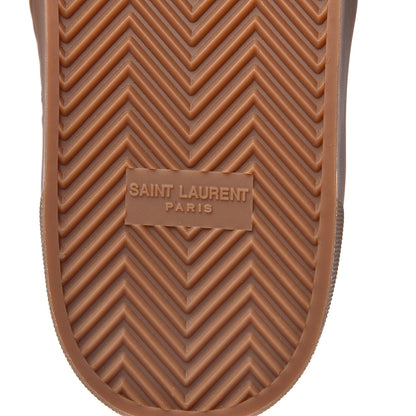 Saint Laurent Canvas Camouflage Mens Venice Slip On Sneakers 47 Kaki 8 of 9