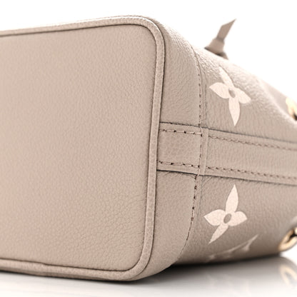 Louis Vuitton Empreinte Monogram Giant Nano Noe Tourterelle Creme 9 of 10