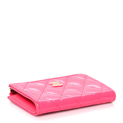 Chanel Patent Quilted Key Holder Case Pink 4 of 8