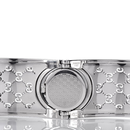 Gucci Stainless Steel Diamond Pave Bezel 23mm Twirl Quartz Watch Brown 6 of 7