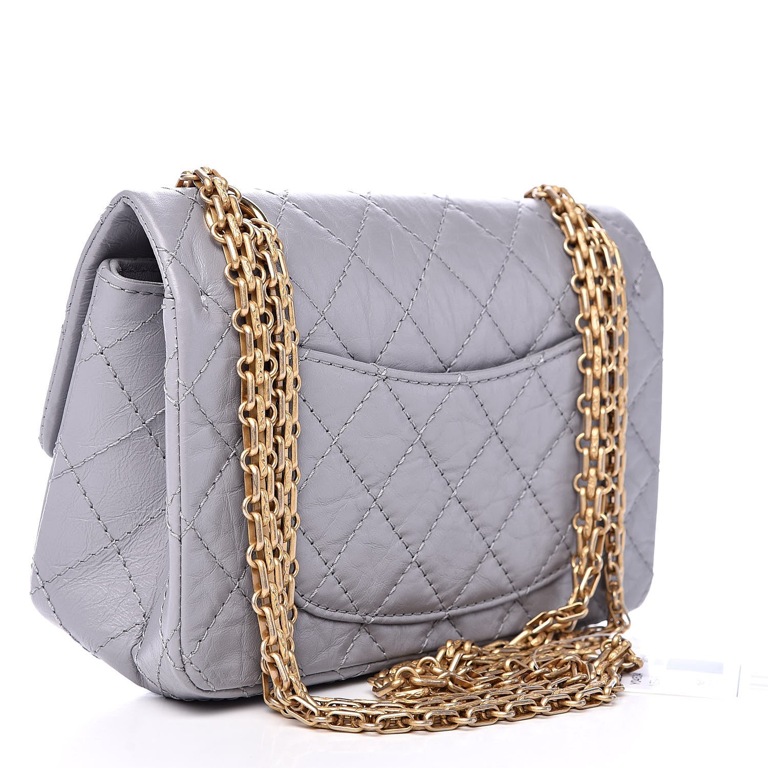 Chanel Aged Calfskin Quilted 2.55 Reissue Mini Flap Grey 3 of 11