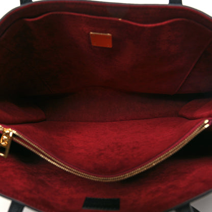 Louis Vuitton Grained Calfskin Lockme Shopper Black 6 of 10