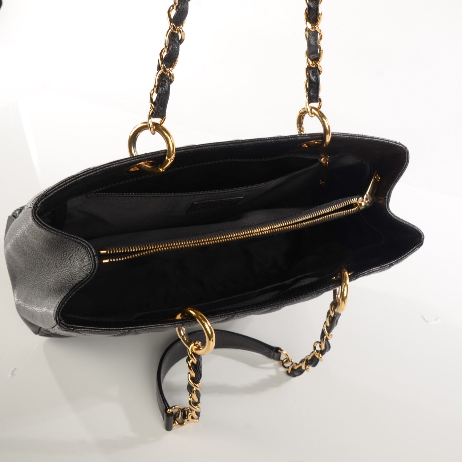 Chanel Caviar Quilted Grand Shopping Tote GST Black 7 of 7