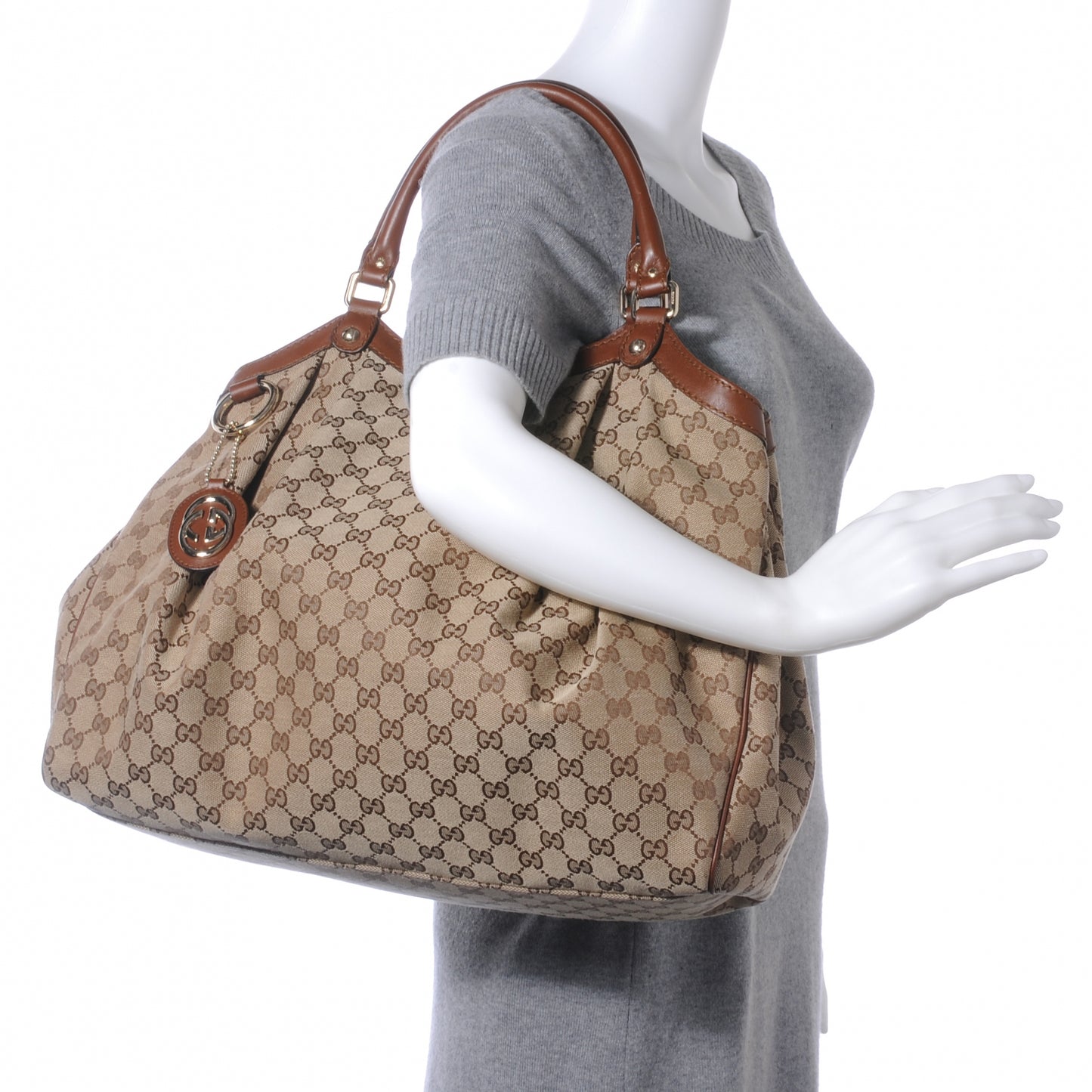 Monogram Large Sukey Light Brown