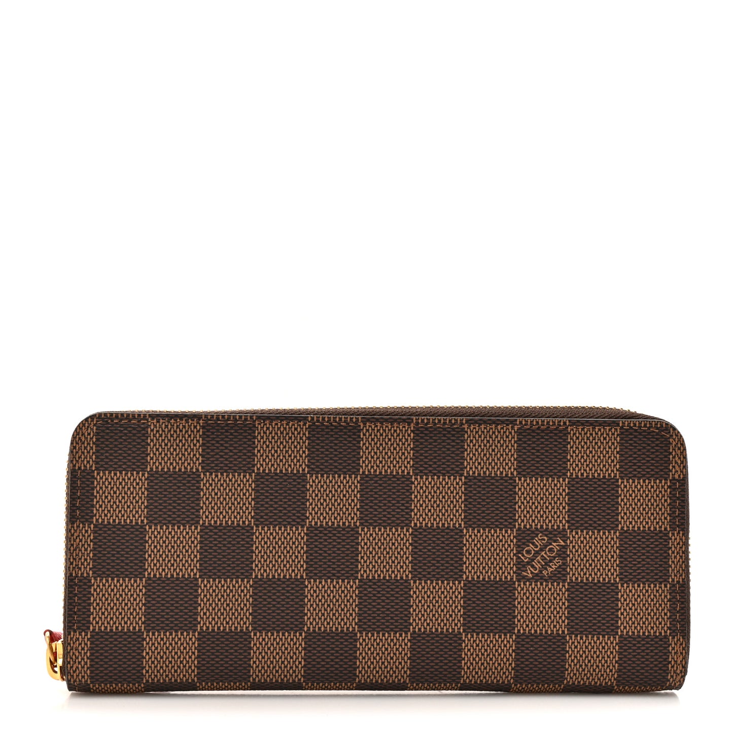 Damier Ebene Clemence Wallet Cherry