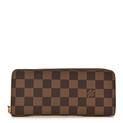 Louis Vuitton Damier Ebene Clemence Wallet Cherry 1 of 8