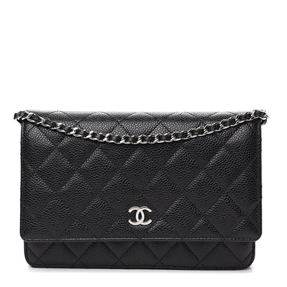 Chanel Caviar Quilted Wallet On Chain WOC Black 1 of 11