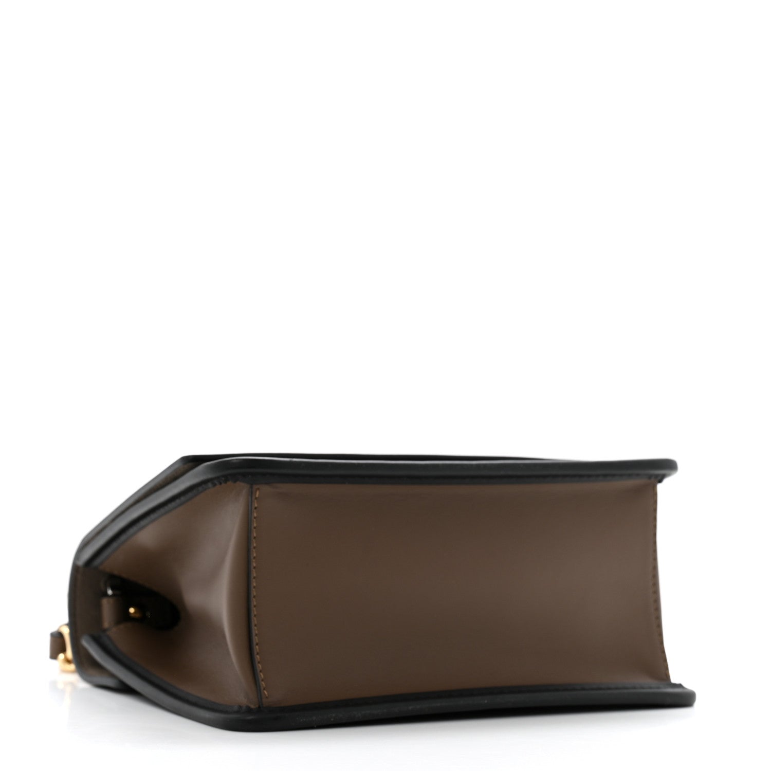 Fendi Vitello Century F is Fendi Bi-Color FF 1974 Embossed Small Kan I Shoulder Bag Maya Black 4 of 12
