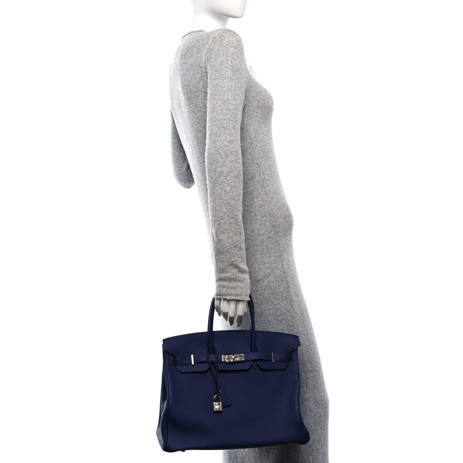 Hermes Togo Birkin 35 Bleu Encre 2 of 11