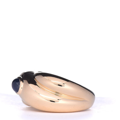 Cartier 18K Yellow Gold Blue Sapphire Colisee Ring 50 5.25 3 of 5