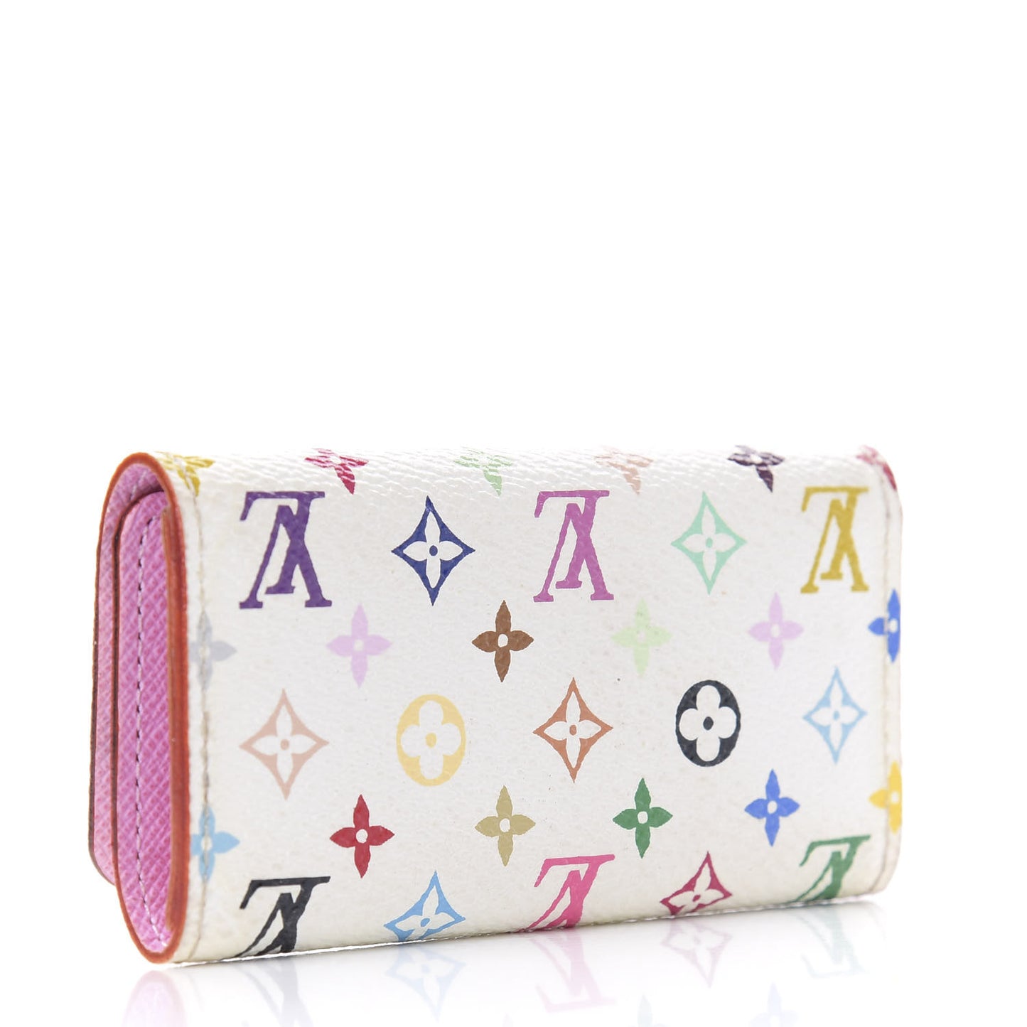 Monogram Multicolor Multicles 4 Key Holder White Litchi