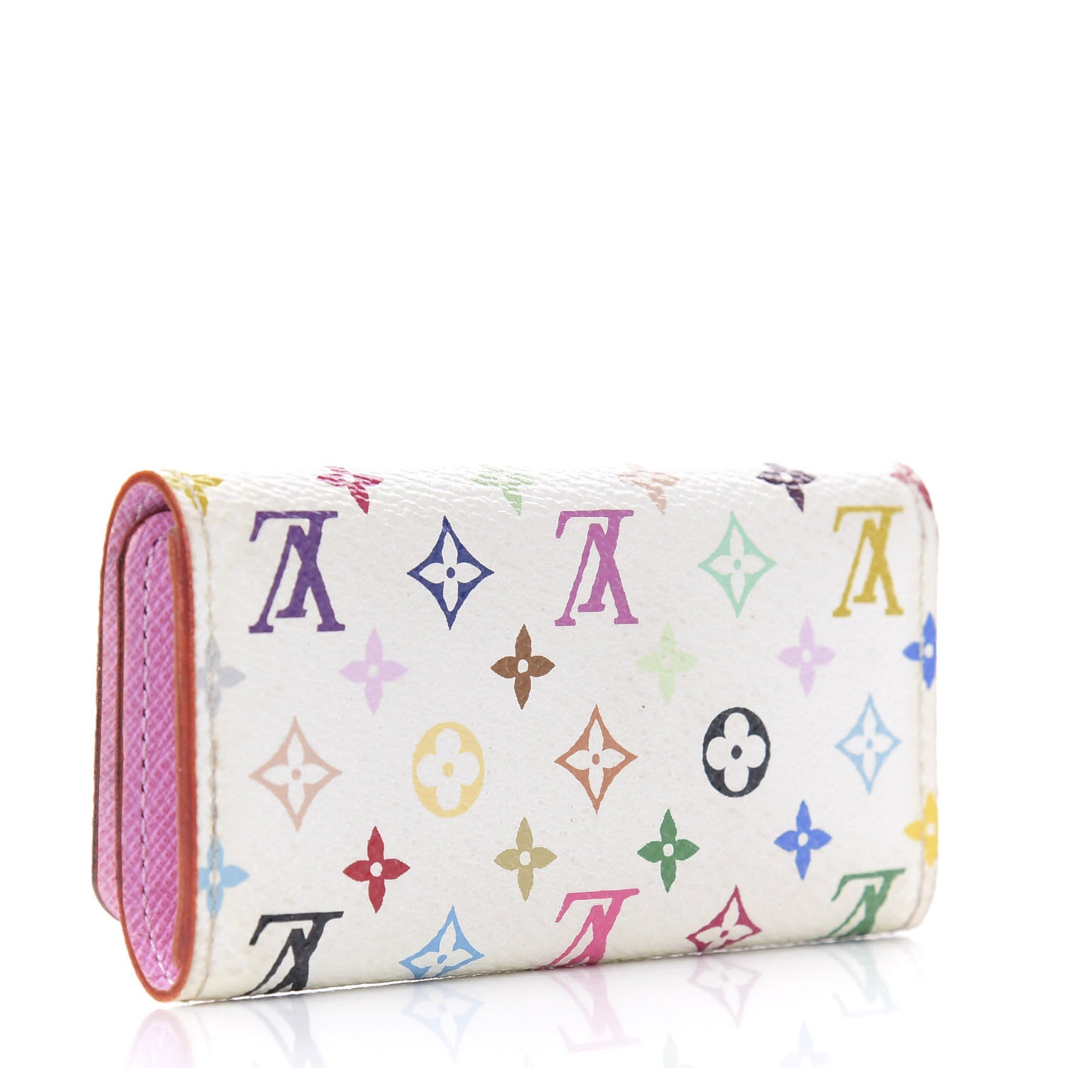 Louis Vuitton Monogram Multicolor Multicles 4 Key Holder White Litchi 3 of 8