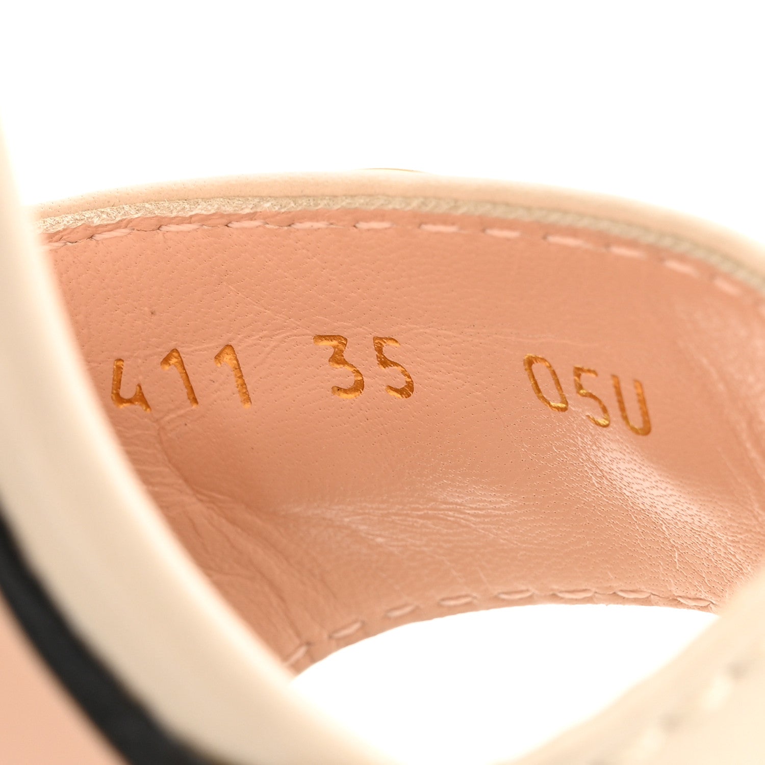 Gucci Nappa Horsebit Cross Strap 95mm Sandals 35 Mystic White 18 of 28