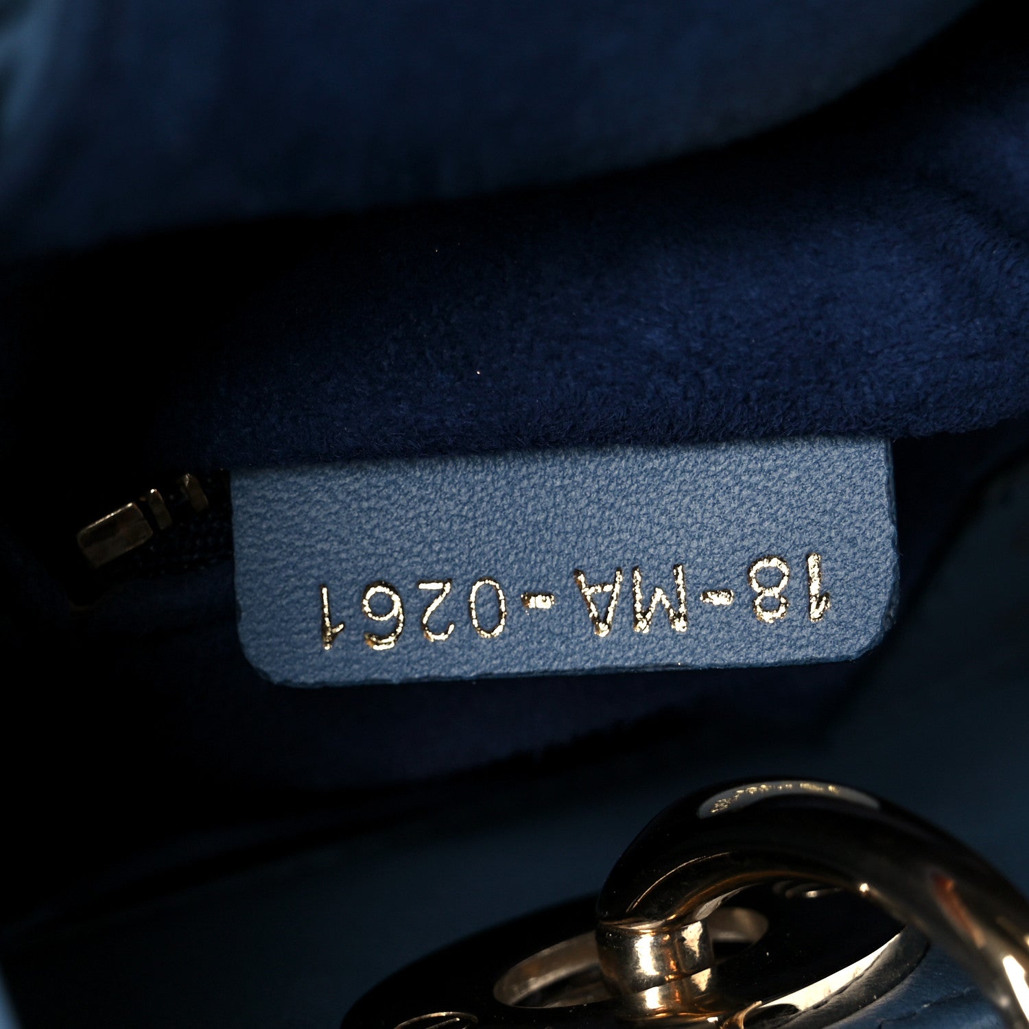 Christian Dior Lambskin Cannage Gradient Small My ABCDior Lady Dior Indigo Blue 7 of 10
