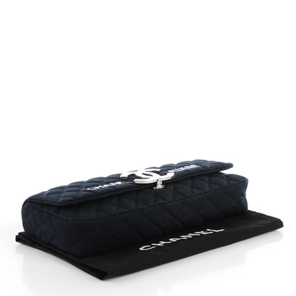 Chanel Canvas Quilted CC Cruise East West Flap Clutch Black 4 of 8