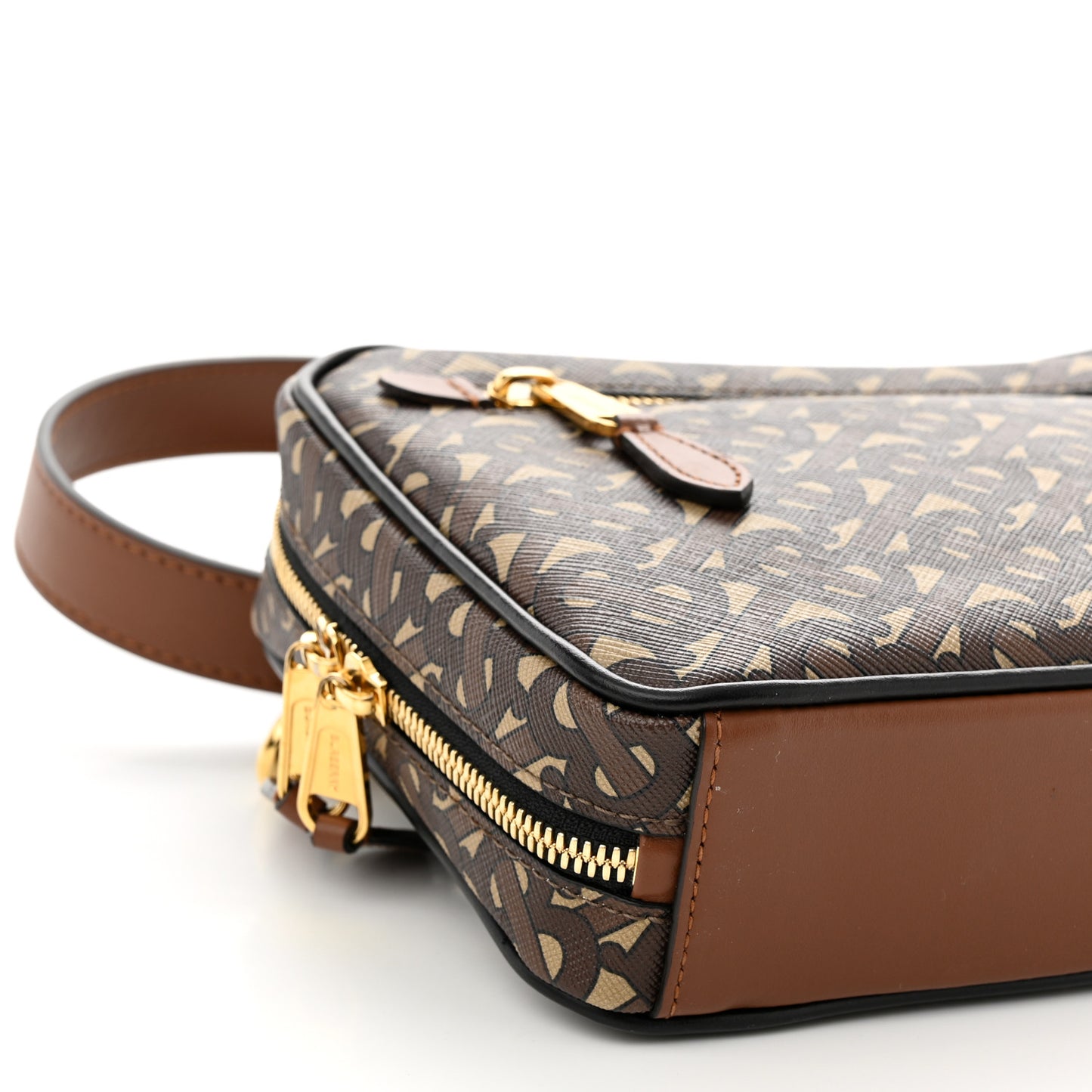 E-Canvas Monogram Camera Bag Bridle Brown