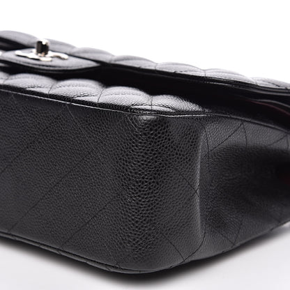 Chanel Caviar Quilted Jumbo Double Flap Black 9 of 12
