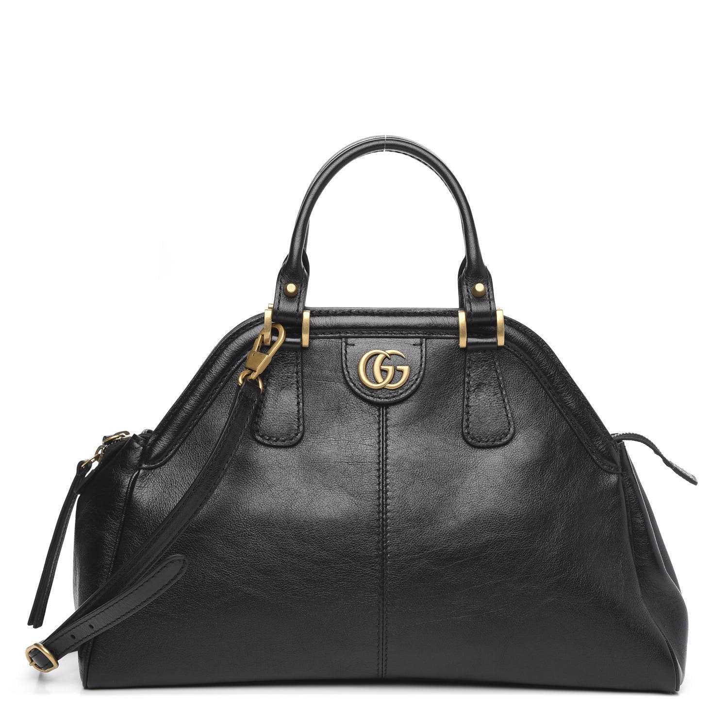 Gucci Calfskin Medium Re(Belle) Top Handle Bag Black 1 of 10