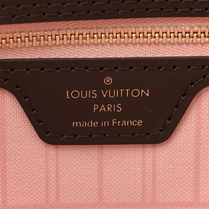 Louis Vuitton Damier Ebene Braided Neverfull MM Pink 6 of 9