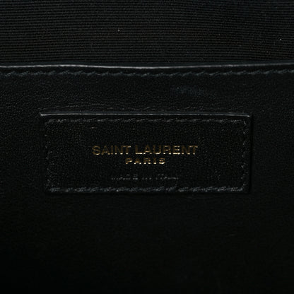 Saint Laurent Lambskin Matelasse Monogram Vicky Camera Bag Black 5 of 5