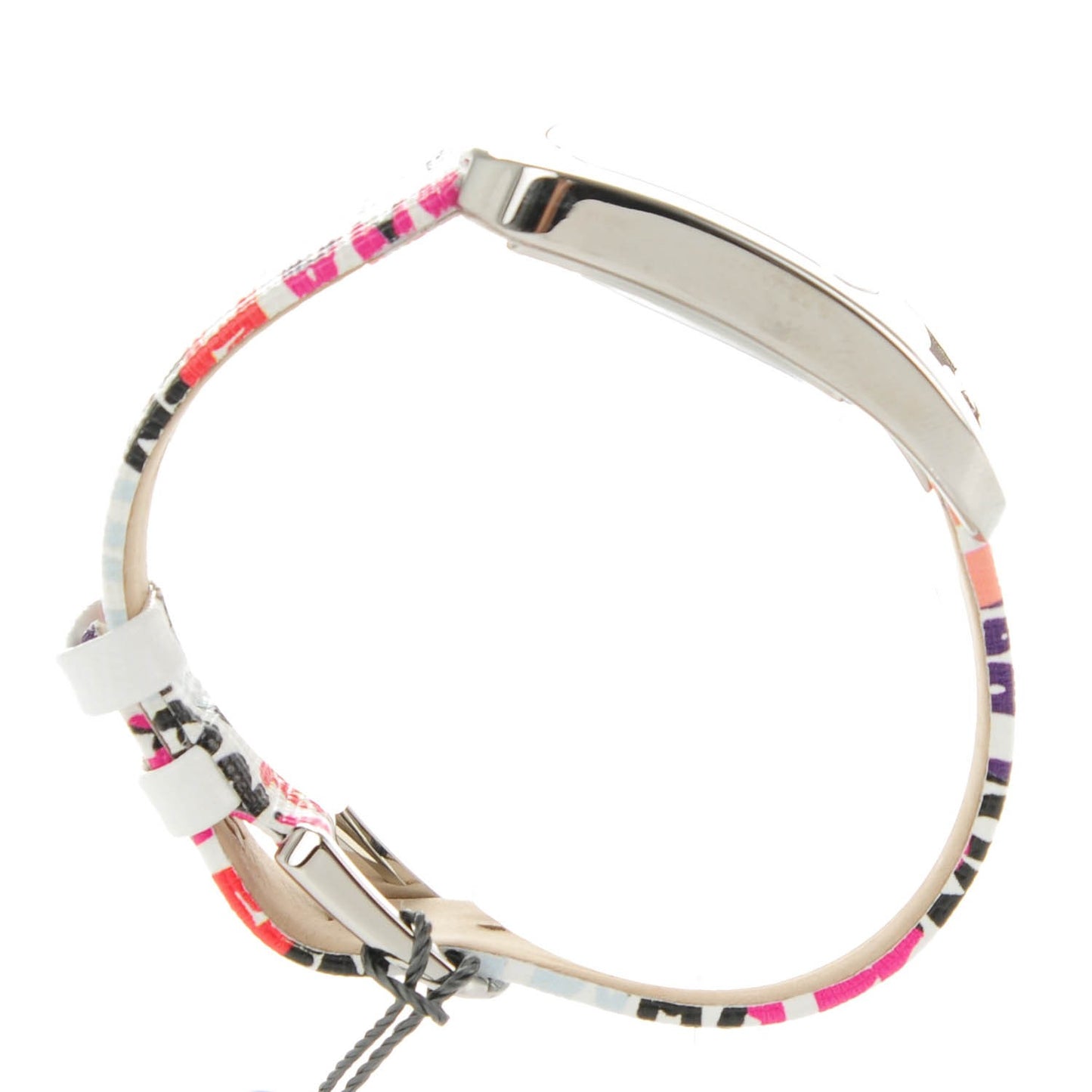 Stainless Steel Calfskin Diamond 29mm Chameleon Graffiti Quartz Watch