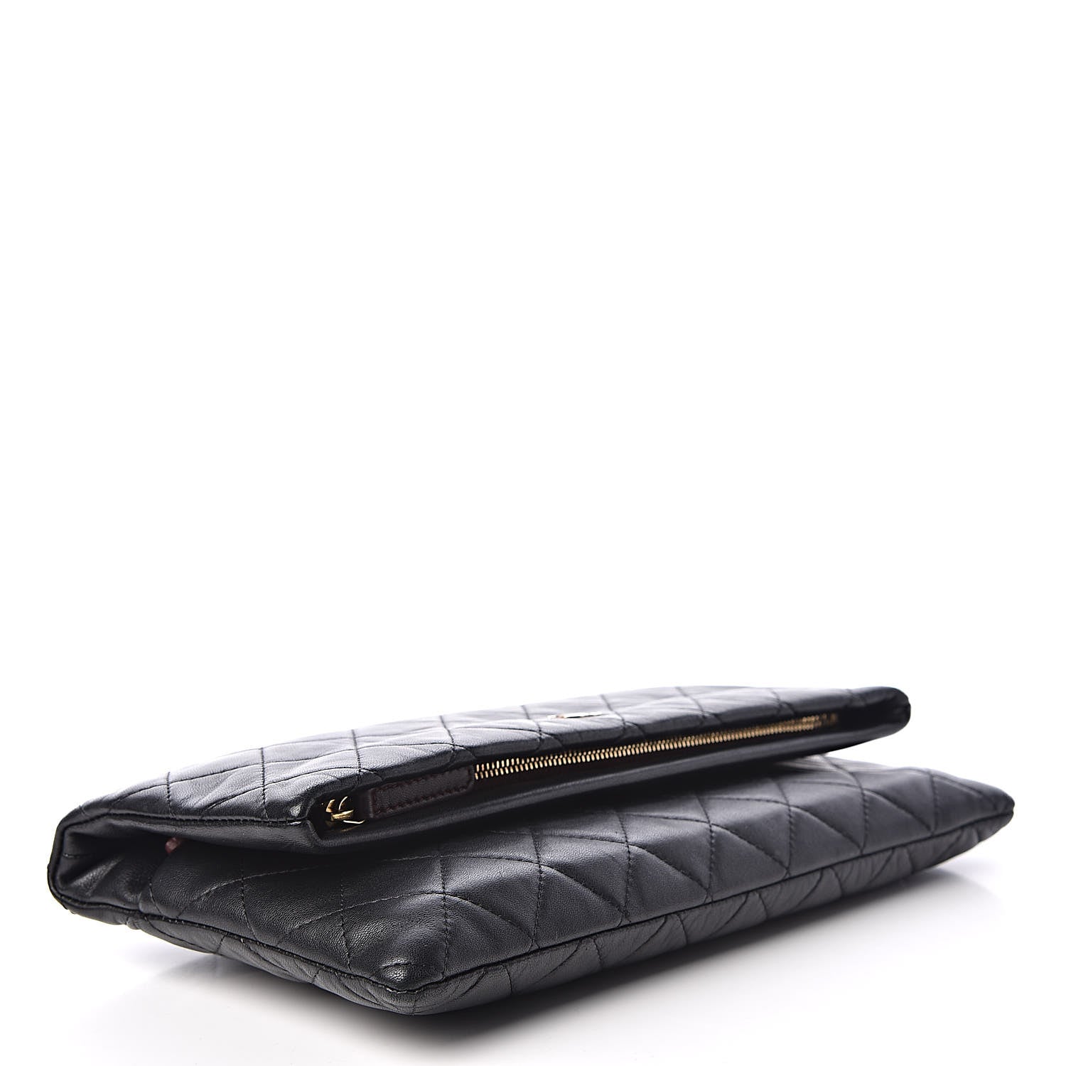 Chanel Lambskin Quilted CC Beauty Clutch Black 4 of 10