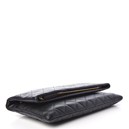 Chanel Lambskin Quilted CC Beauty Clutch Black 4 of 10