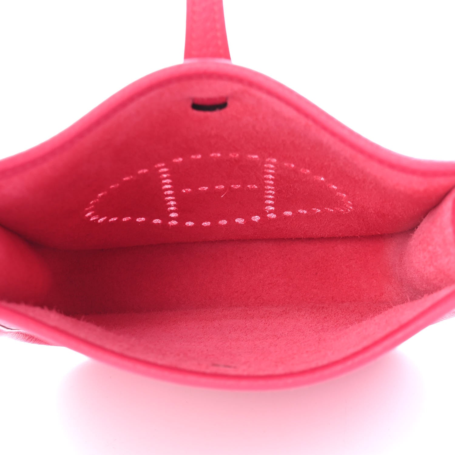 Hermes Taurillon Clemence Flipperball Sangle Evelyne TPM Framboise 4 of 8