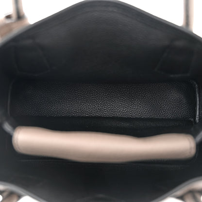 Prada Vitello Daino Small Double Bag Argilla Black 5 of 12