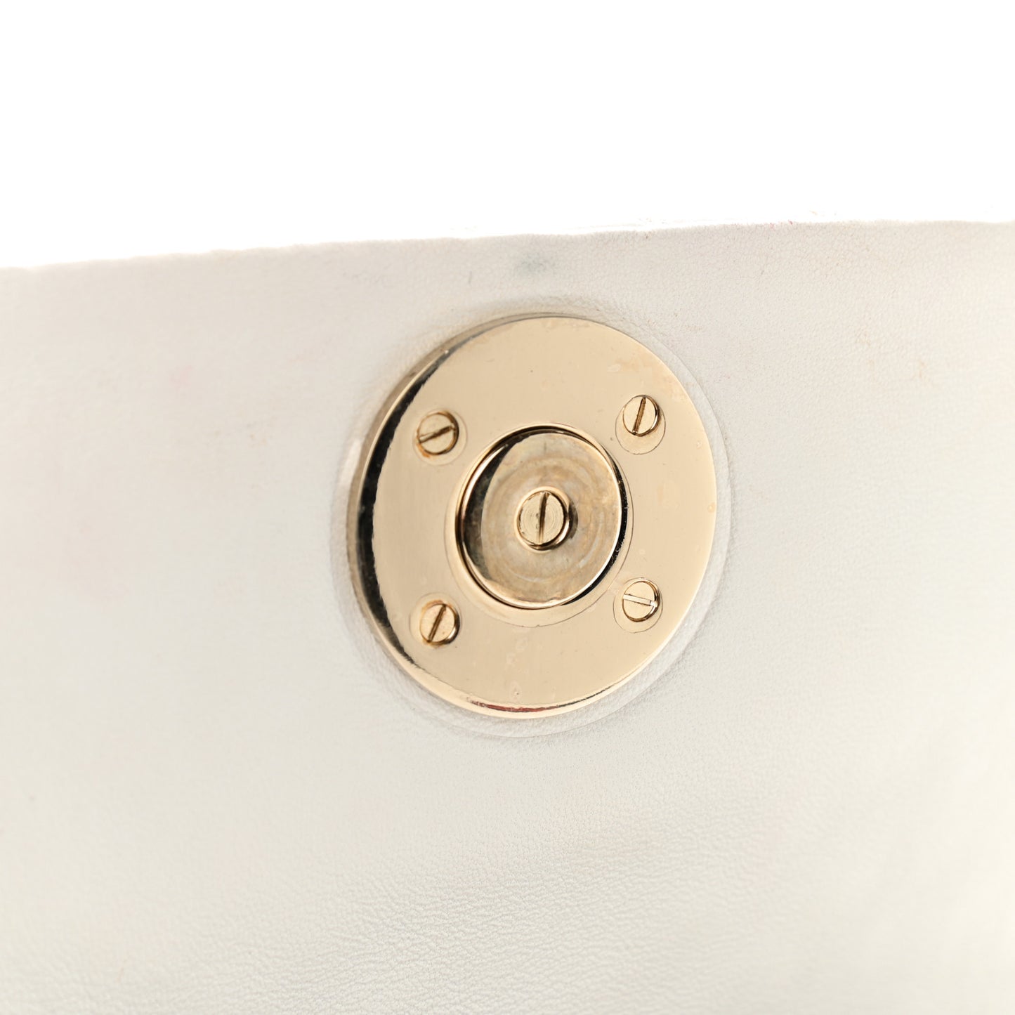 Nappa Barocco Quilted Vanitas Medea Shoulder Bag White