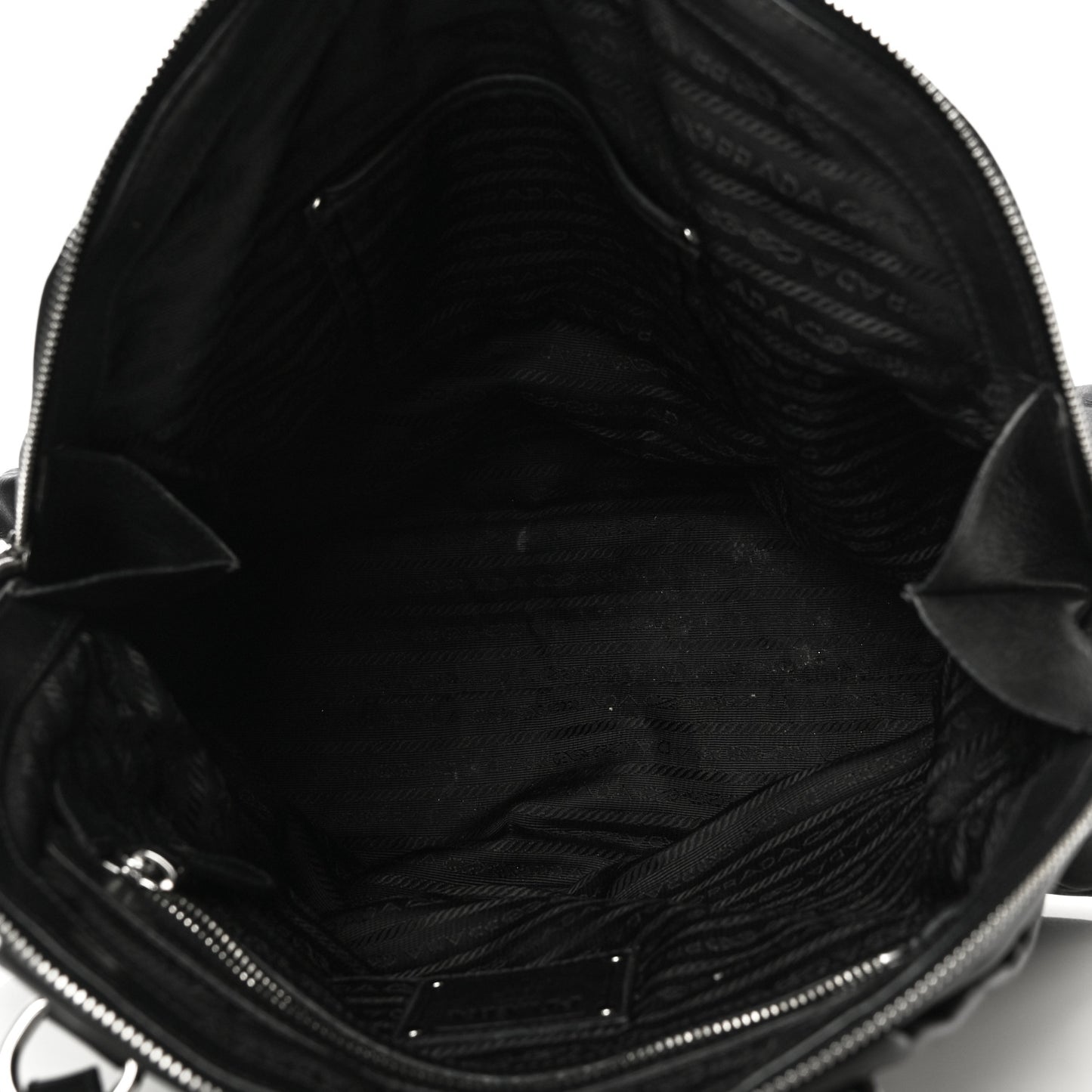 Soft Calf Pleated Tote Black