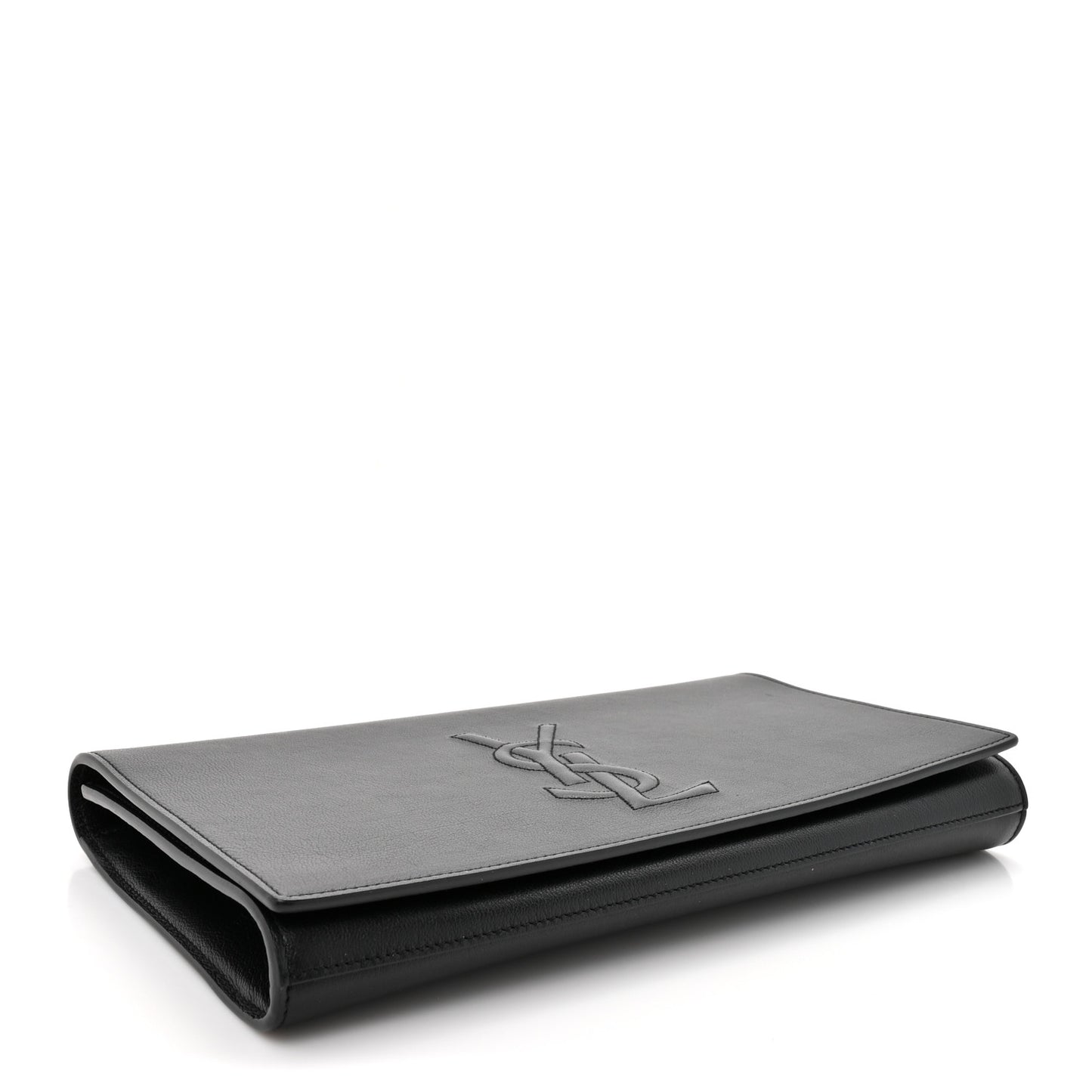 Calfskin Monogram Large Belle De Jour Clutch Black