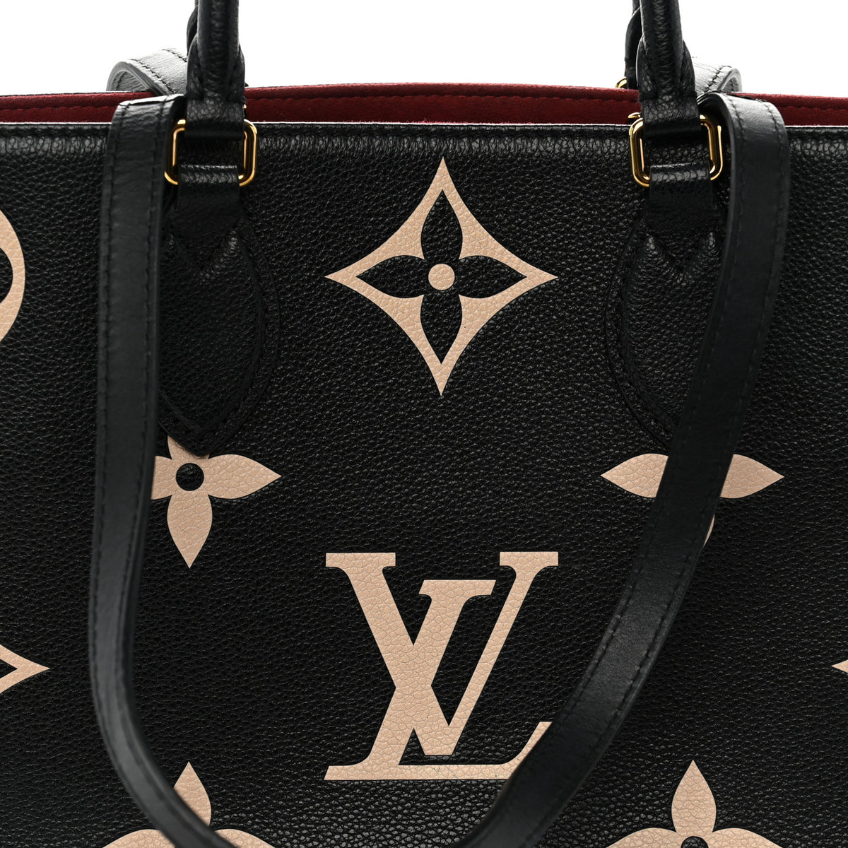 Louis Vuitton Empreinte Monogram Giant Onthego MM Black Beige 12 of 19