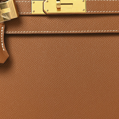 Hermes Epsom Kelly Sellier 28 Gold 8 of 12