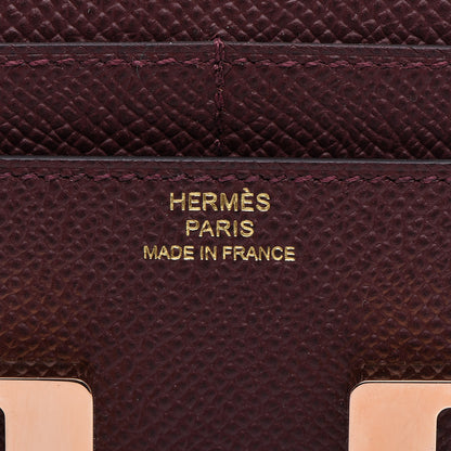 Hermes Epsom Constance Short Wallet Bordeaux 6 of 6