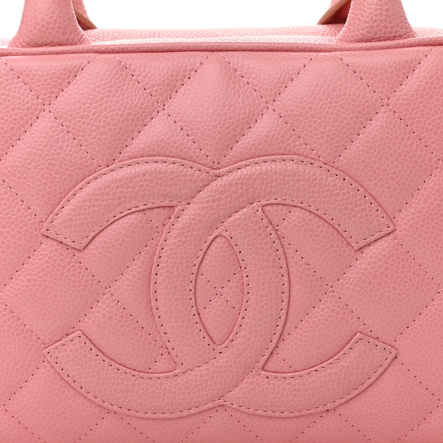 Chanel Caviar Quilted Small Bowler Pink 8 of 15