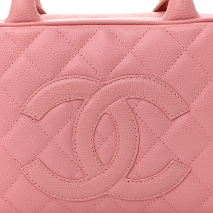 Chanel Caviar Quilted Small Bowler Pink 8 of 15
