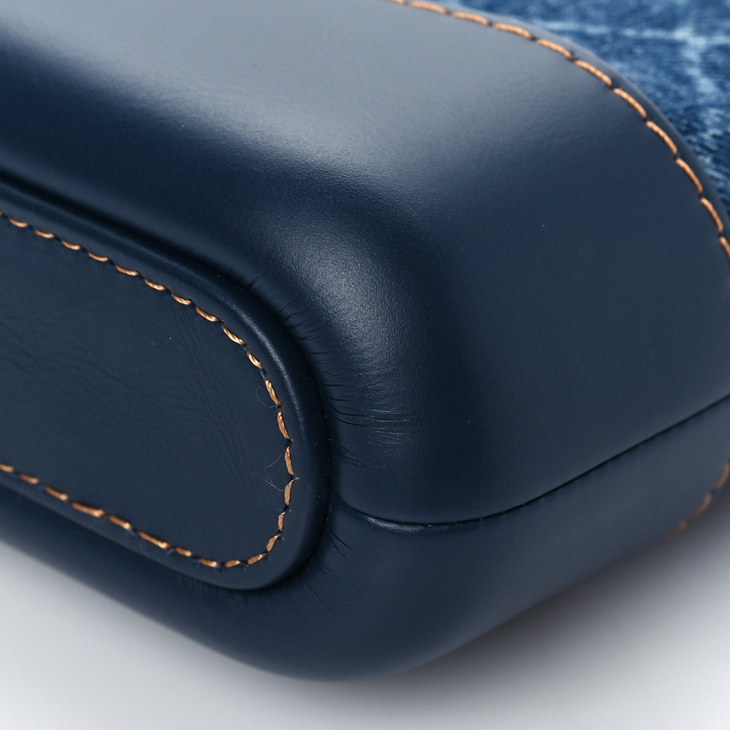Chanel Denim Calfskin Quilted Small Gabrielle Clutch With Chain Blue 10 of 10