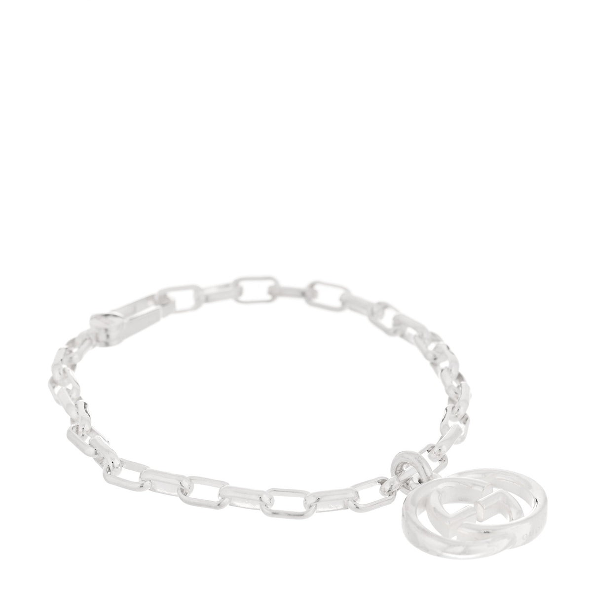 Gucci Sterling Silver Interlocking GG Bracelet 1 of 4